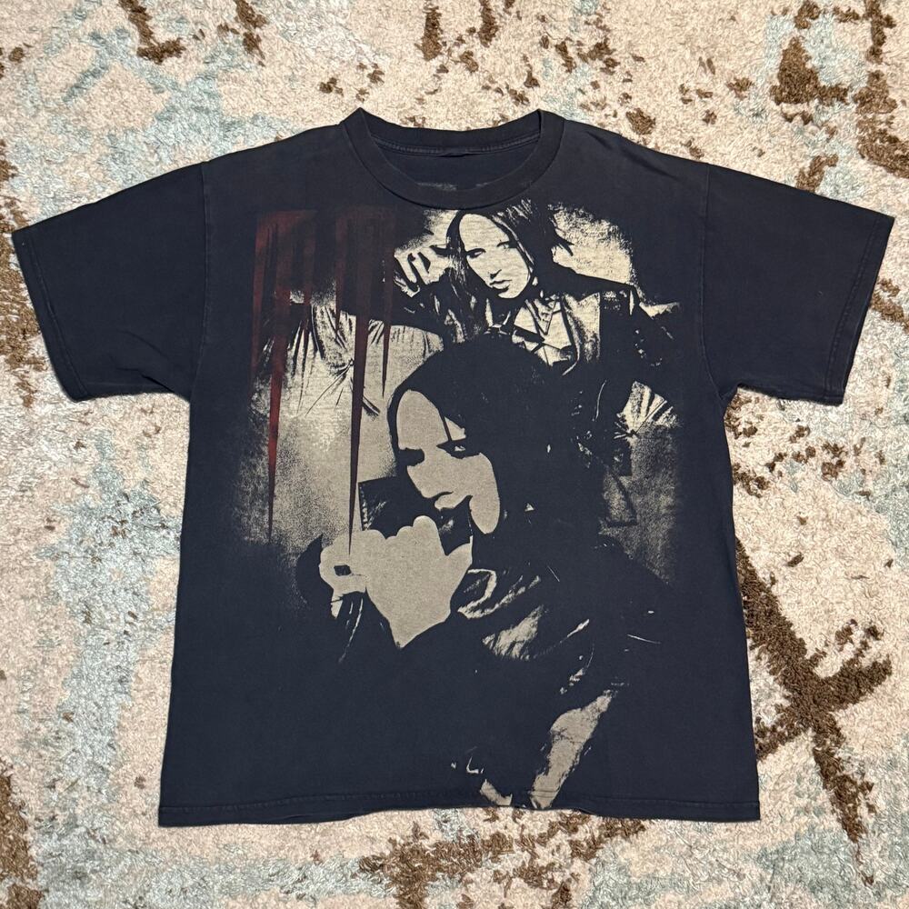 2000s Marilyn Manson Gothic Shirt Size M/L Band Tee